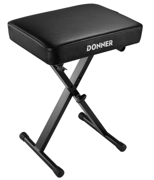 Donner Piano Bench, Adjustable Keyboard Bench Portable Stool